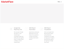 Tablet Screenshot of marketflare.com